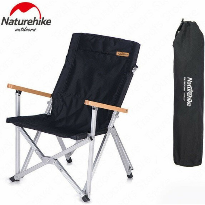 Стул NATUREHIKE NH19JJ004 складной черный 6927595739297